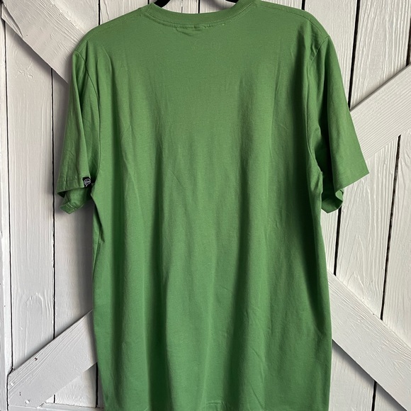 NWOT Men’s Character Stick Figure Green Shirt Small through X-Large V.I.Tees - Picture 3 of 4